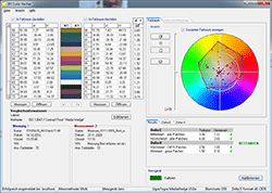 Screenshot vom EFI Fiery XF Color Verifier