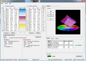 Screenshot vom EFI Color Verifier