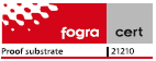 Fogra Substratzertifiziert: EFI 9100